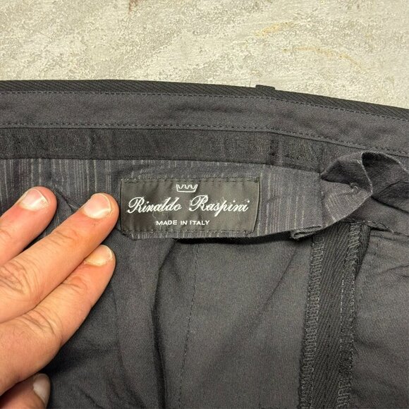 Corneliani Dress Pants Twill Wool Trousers Made in Italy Black 38x31 - Picture 6 of 10